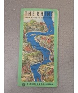 THE RHINE FROM MAINZ TO DUESSELDORF - Guide Pullout Map Gleumes Co Koln ... - $19.19