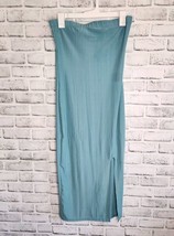 Fashion Nova Natalie Turquoise Green Ribbed Skirt Size Medium - £8.96 GBP