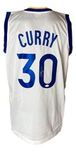 Stephen Curry Firmado Personalizado Blanco Pro Estilo Camiseta de Baloncesto JSA - £461.20 GBP