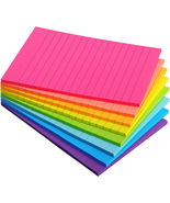 8 Pads Lined Sticky Notes 4X6 Sticky Notes with Lines Self-Stick Note Pa... - $215.88 MXN