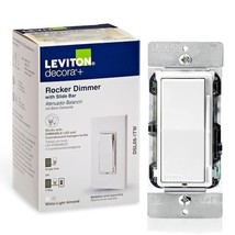Leviton Decora 600-Watt Single-Pole/3-Way Universal Rocker Slide Dimmer,... - $18.61
