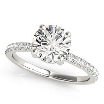 14K white gold luxury diamond engagement ring/2 carat round diamond wedding ring - £27,410.71 GBP+