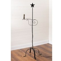 Wrought Iron Adjustable Floor Lamp with Star Top - £79.23 GBP