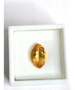 Citrine Gemstone Large Tear Drop High Quality - $63.04 CAD