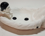 Vintage Taste Setter By Sigma Harlequin Clown Pierrot Candy Dish - $49.49