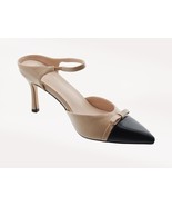 Women Sandals Coutgo Women Colorblock Heeled Sandals Size 8.5 Black/Brown - $25.72