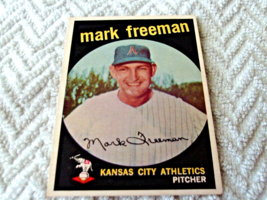 1959 Mark Freeman # 532 Topps A&#39;s Baseball Nm / Mint Or Better !! - £27.67 GBP