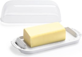 Butter Dish with Clear Lid, Butter Container Holds for Countertop 8.5*3.... - $16.63