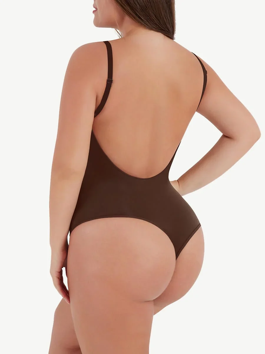 Seamless Shaper Open Back Thong Bodysuit - $49.99