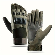 NEW OD GREEN MILITARY SERVICE GLOVES WATERPROOF ACCURATE GRIP MEDIUM - £19.04 GBP