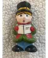 Vintage Interpur Christmas Caroler Wax Candle 4.5&quot; Made in Korea Holiday... - $11.22 CAD