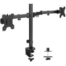 VIVO Dual Monitor Desk Mount, Heavy Duty Fully Adjustable Steel Stand, Holds 2 C - £64.65 GBP