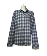 american tall blue plaid Hike Open Sky long sleeve shirt Size LT - $28.70