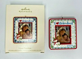 2007 Hallmark I Love Grandma Picture Frame Ornament U31 - £7.98 GBP