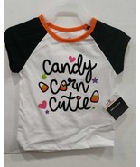 Way To Celebrate Halloween SS Graphic Raglan Kids Top Size 12M Color White - $13.79 CAD