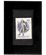 Framed Stamp Art - Used Hungary Stamp - Dismounted Hussar - $7.99