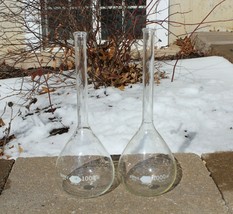 Lot of 2 Kimax 1000 mL Volumetric Flask Flat Bottom TC - $49.99