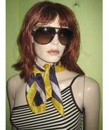 Vintage WOMEN&#39;S Ladies Retro 70s Fashion Nautical Style SCARF Wrap Made ... - $24.99