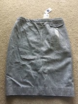 GAP Pencil Skirt Grey Womens 1 28&quot; Acrylic Wool  NWT New! Tight  - £11.73 GBP