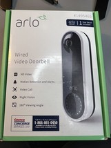 Arlo - AVD1001-1CCNAS Wired Hd Video Doorbell With Night Vision Untested As Is - £33.93 GBP