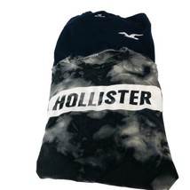 2 Hollister California Xl Ls Pullover T-Shirt Top Navy Blue Gray Tye Dye Look - £31.06 GBP