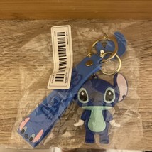 Disney Stitch Lilo &amp; Stitch Silicone Keychain Key Ring Backpack Clip - £6.80 GBP