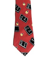 SAVE THE CHILDREN Mens Tie Red school tie - £7.91 GBP