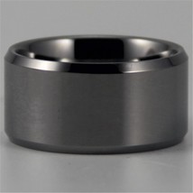 Free Shipping JEWELRY Hot Sales 12 MM Silver Bevel Comfort Men&#39;s Fashion Tungste - £30.44 GBP