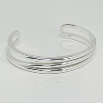Size Small 6.25&quot; Tiffany ZigZag Cuff Bracelet in Silver - £225.95 GBP