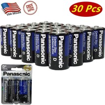 30 Pcs Panasonic D Size Battery Carbon Zinc Battery Super Heavy Duty Pow... - $29.69