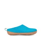Woolly's Outdoor Open Heel Slippers With Rubber Sole (Turquoise) - 46 (Standard) - $92.70 CAD