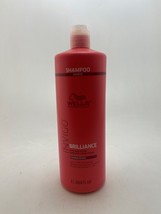Wella Professionals Invigo Brilliance Color Protection Shampoo-Coarse Hair 1L - £17.60 GBP
