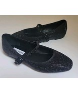 Steve Madden Caddie Black Rhinestone Mary Jane Flats Sz 6.5 Almond Toe New - $82.21 CAD