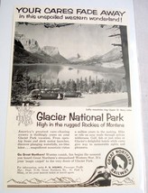 1958 Great Northern Railway Ad Glacier National Park, Montana - £6.28 GBP