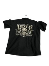 Red Kap Lucky 13 Shirt Mens XL Skulls Bones Pocket on Front - $37.04