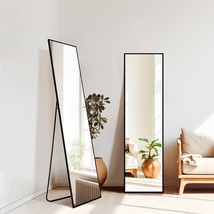 Standing Mirror Full Length Mirror,Large Floor Mirror With, 56X15-Black - £61.07 GBP
