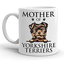 Mother Of Yorkshire Terriers Mug, Yorkies Mom, Paw Pet Lover, Gift For Women, Mo - £11.98 GBP