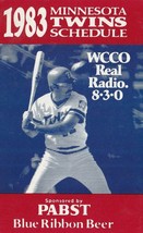1983 MINNESOTA TWINS MLB BASEBALL POCKET SCHEDULE - PABST BLUE RIBBON - $2.23