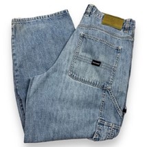 Vintage 90s Y2K Carpenter Loop Baggy Denim Jeans 34x30 Rave Skate Cyber ... - £31.72 GBP