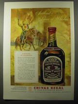 1953 Chivas Regal Scotch Ad - A Message of Assurance - $18.49