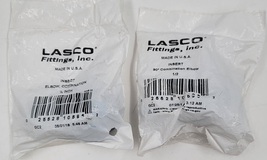Lasco 90 Deg. Insert Elbow 1/2&quot; X 1/2&quot; Plastic Coil Fitting Water Pipes Lot of 2 - £6.29 GBP