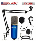 5 Core Pro Condenser Microphone Mic w/ TripodStand For Game Chat Audio R... - £19.70 GBP