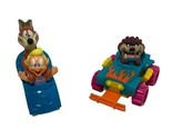 Warner Bros. Fox and Baby In Wild Roller Coaster  and Taz in Truck  Plas... - £9.63 GBP