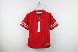 Nike Boys Size Large The Ohio State University Football Jersey Red Polye... - $34.60