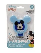 Disney Baby Mouse Pacifier Holder - New - Blue Mickey Mouse - £7.10 GBP