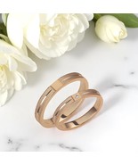 Textured Wedding Bands-Diamond Wedding Rings-Wedding Band Duo-Modern Rings - €502,35 EUR+
