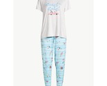 Joyspun Women&#39;s Short Sleeve T-Shirt &amp; Joggers Pajama Set Coast Size 2X ... - $9.84