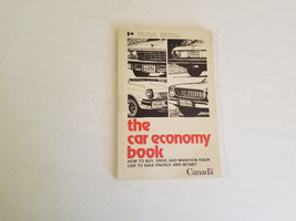 The Car Economy Book (Gov&#39;t Of Canada) 1980 - £8.75 GBP