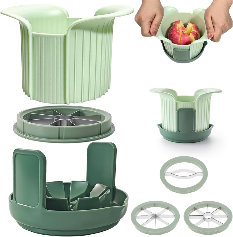 Apples Slicer and Corer, 8 Slices Heavy Duty Pear, Mango & Tomato Cutter with St Item image 10