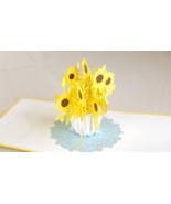 Expressive 3D Pop-Up Sun Flower Card - Perfect for Birthdays, Valentine&#39;... - £5.34 GBP
